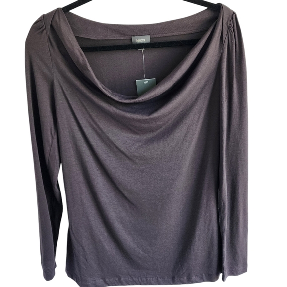 Mexx Tops - Mexx Cowl neck Modal Cotton Blend Long Sleeve shirt Size M